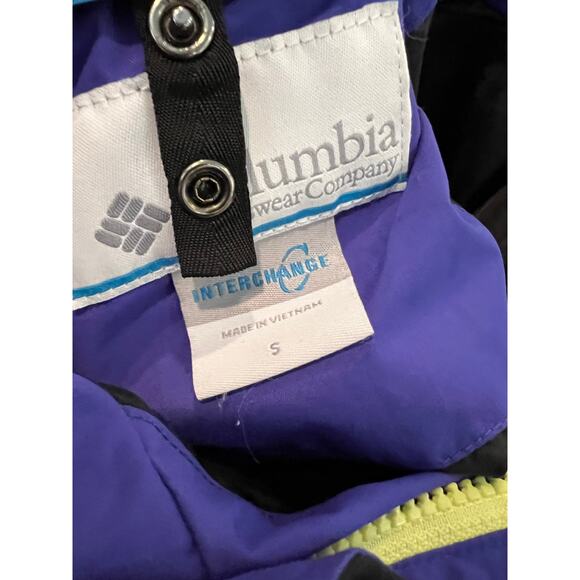 Columbia Waterproof 3 in 1 Shell Jacket Grape S - Picture 5 of 9